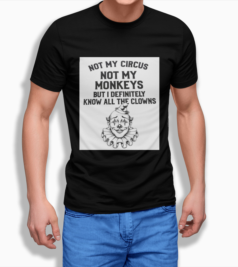 Not My Circus Not My Monkeys But I Definitely Know All The Clowns T-Shirt