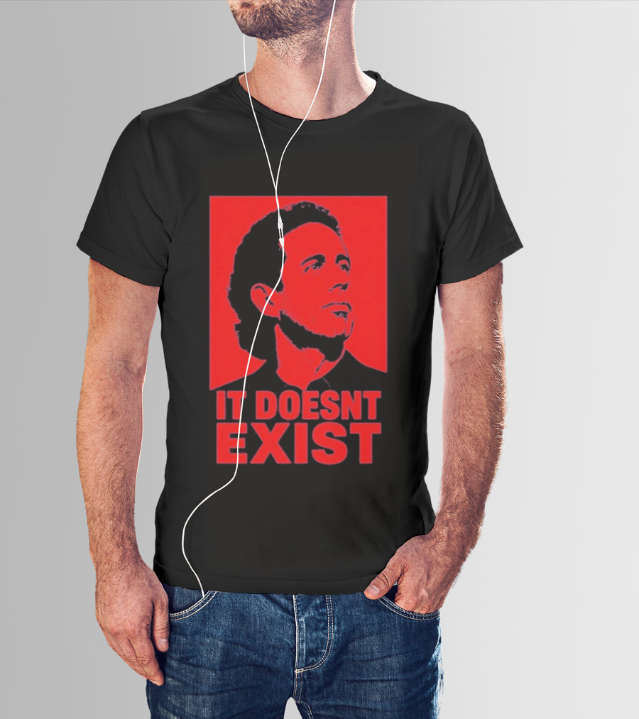 Jerry Seinfeld It Doesn't Exist Bold Red T-Shirt