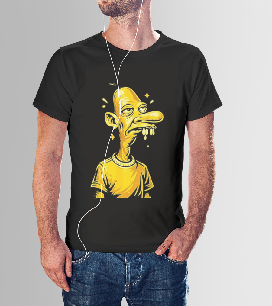 Neegy Manny Gold Statue Cartoon Character Original T-Shirt