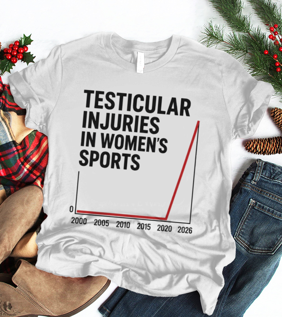 Testicular Injuries In Women's Sports 2000 2026 Graph T-Shirt