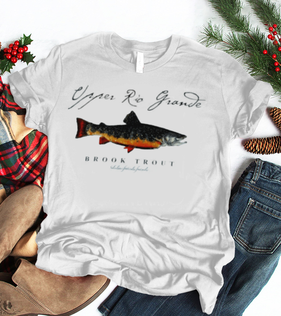 Upper Rio Grande Brook Trout Salvelinus Fontinalis Vintage Fish T-Shirt