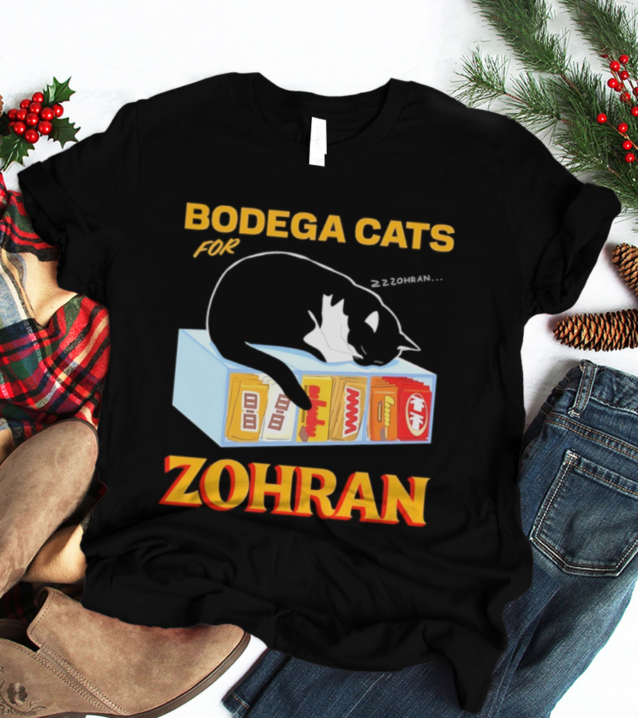 Bodega Cats For Zohran Cat Snack Kitty ZZZohran T-Shirt