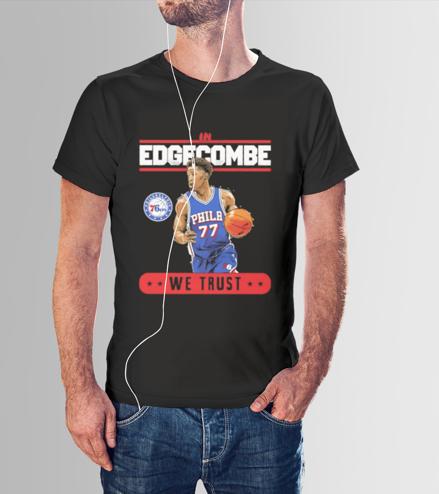 Philadelphia 76ers VJ Edgecombe In Edgecombe We Trust T-Shirt