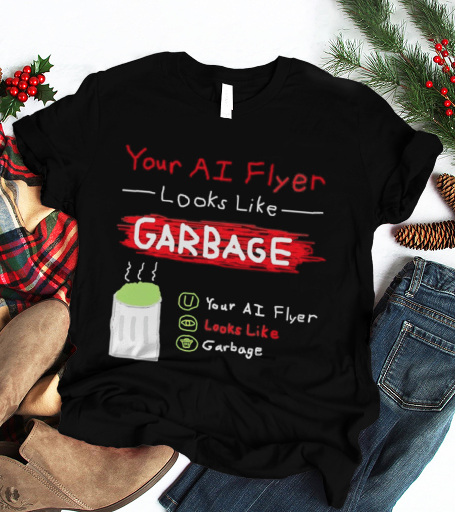 Your AI Flyer Looks Like Garbage Trash Can T-Shirt