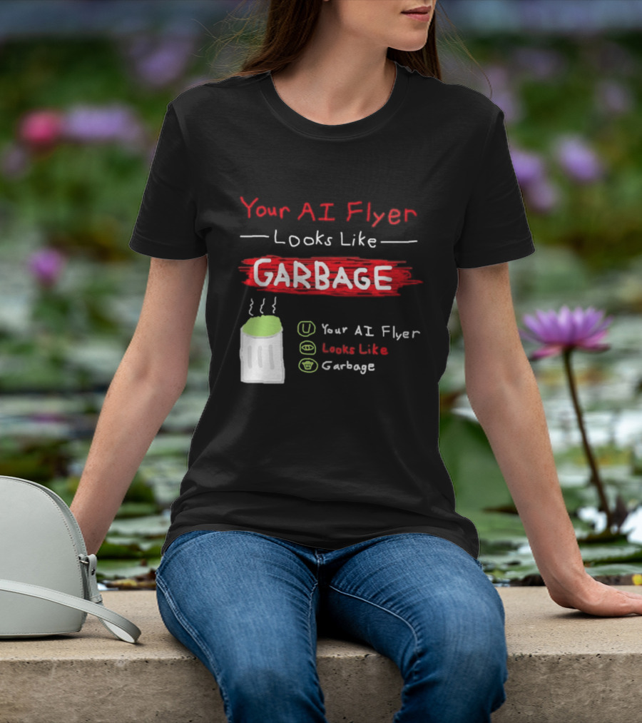 Your AI Flyer Looks Like Garbage Trash Can T-Shirt
