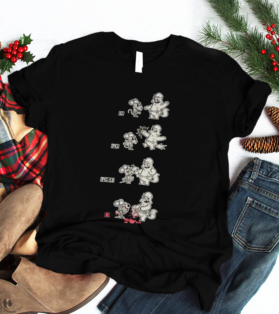 G PG PG 13 R Happy Tree Friends Cartoon Violence Sequence T-Shirt