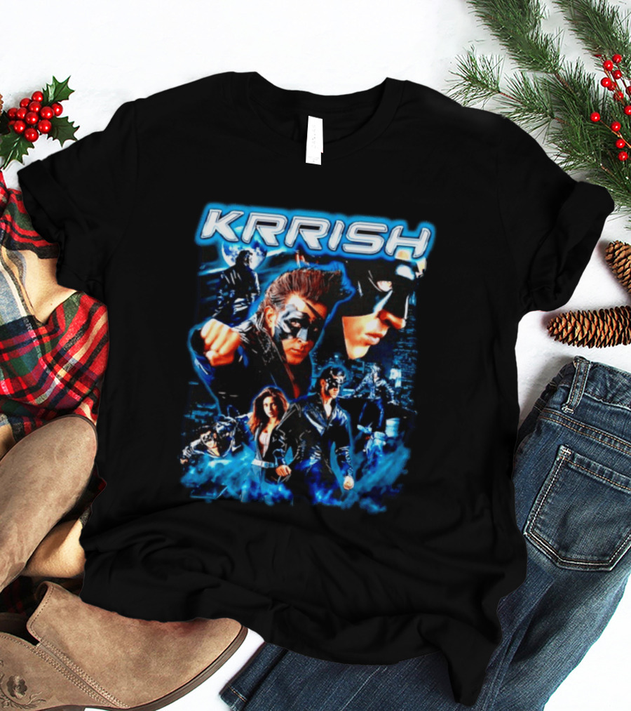 Krrish Hrithik Roshan Bollywood Movie Action Adventure Superhero T-Shirt