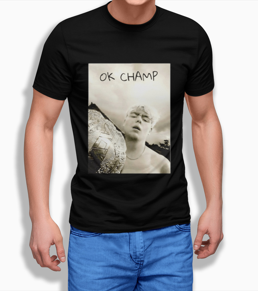 OK Champ Kyle Fletcher Holding Championship Belt T-Shirt