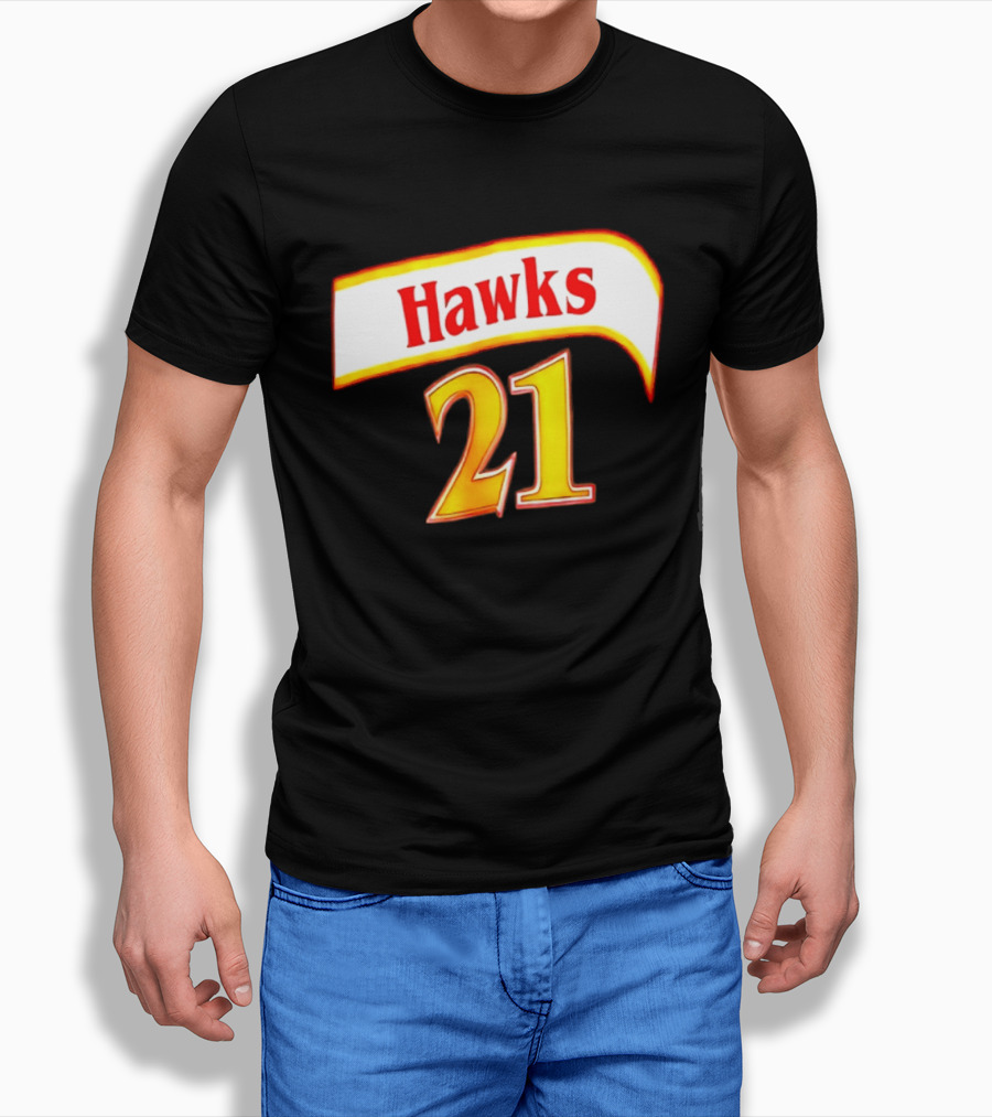 Hawks 21 Basketball Jersey NBA Team Edition T-Shirt