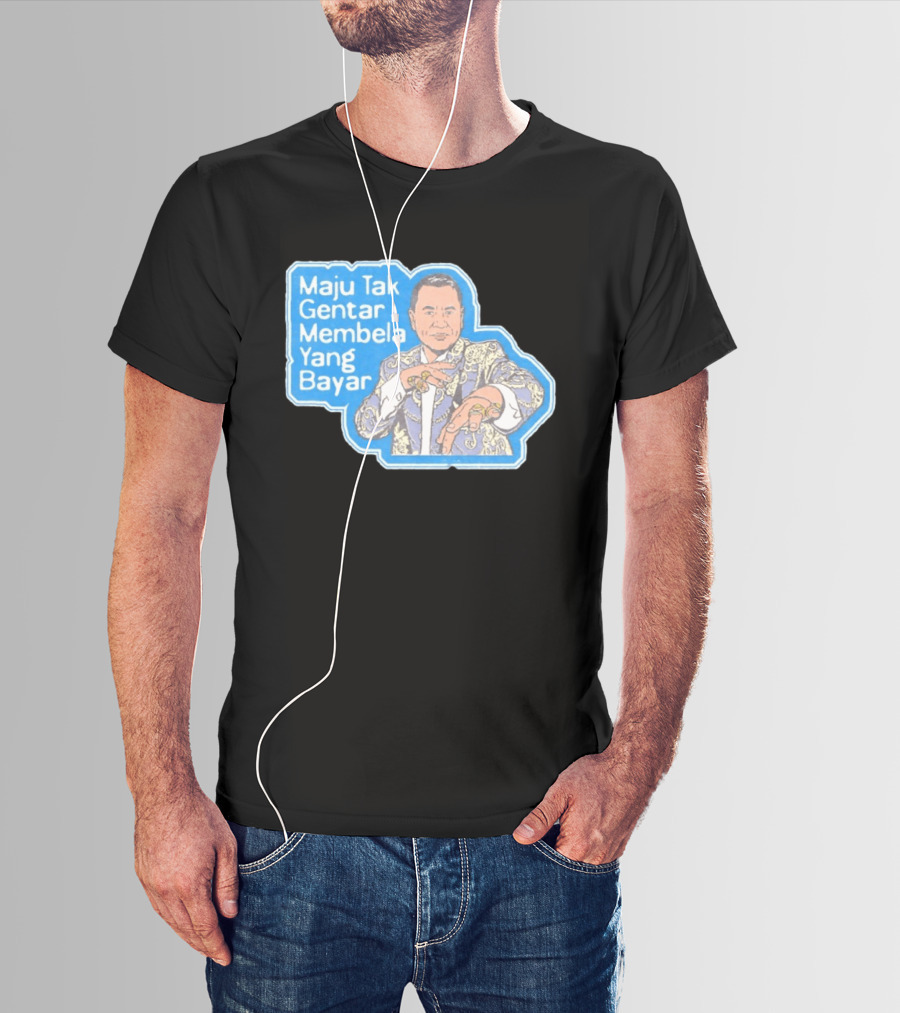 Maju Tak Gentar Membela Yang Bayar Indonesia Iconic Suit Pose T-Shirt