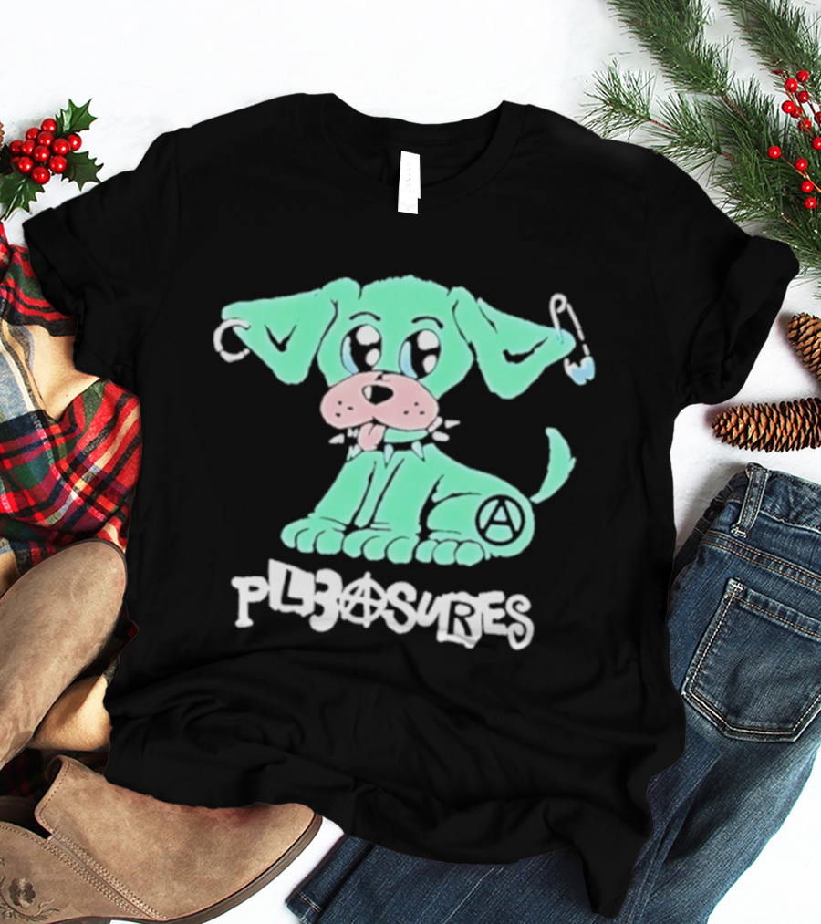 Pleasures Ruff Neon Dog Safety Pin T-Shirt