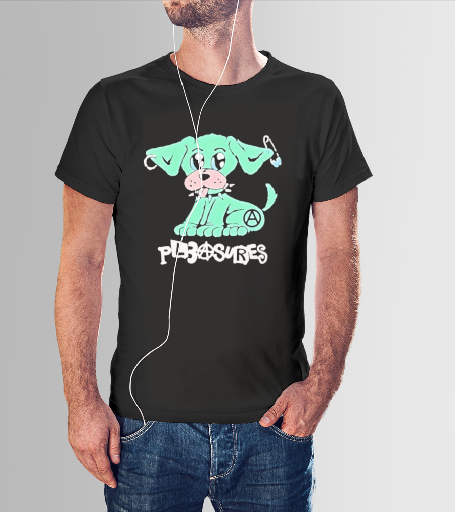 Pleasures Ruff Neon Dog Safety Pin T-Shirt