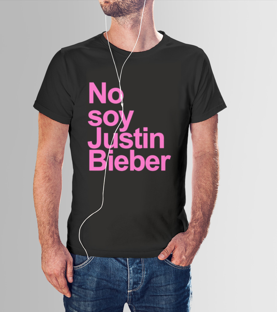 No Soy Justin Bieber Pop Music Celebrity Merchandise T-Shirt