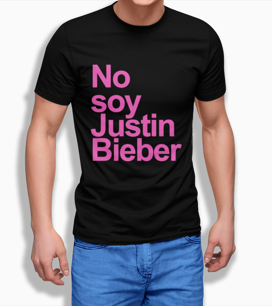 No Soy Justin Bieber Pop Music Celebrity Merchandise T-Shirt