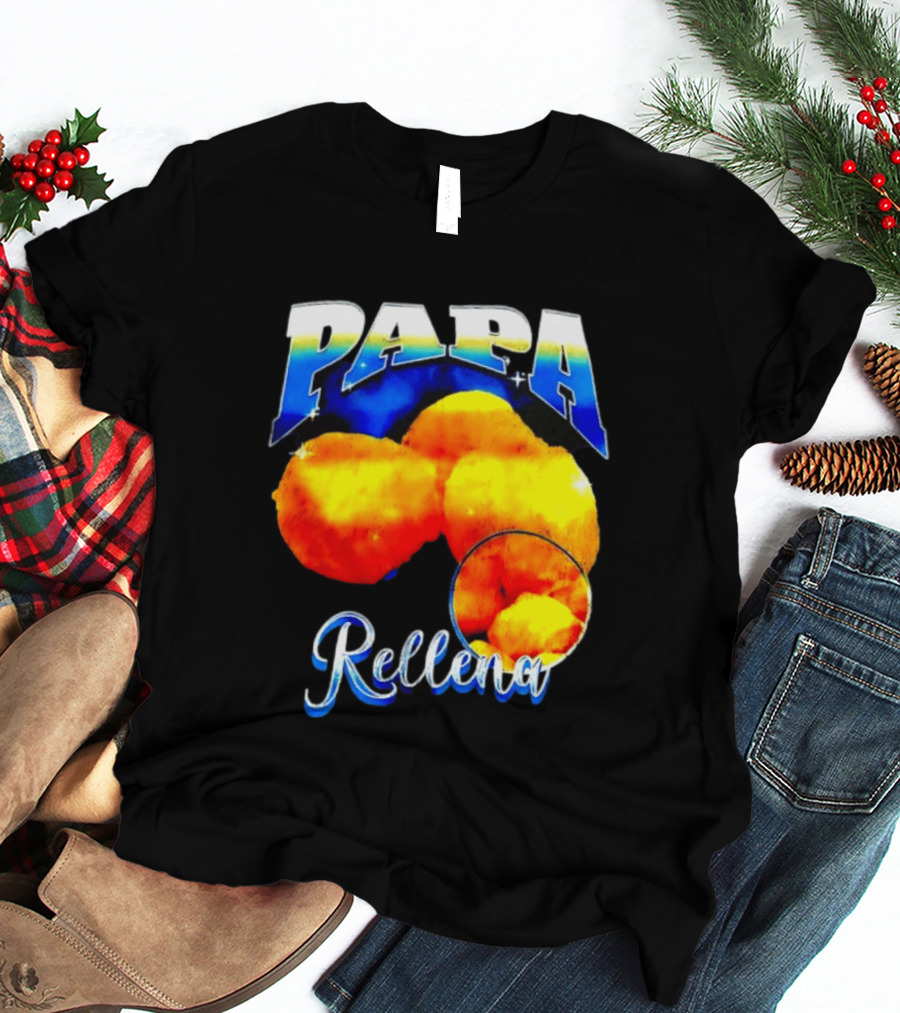 Papa Rellena Bold Text Potato Dish T-Shirt