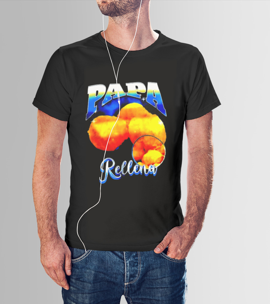 Papa Rellena Bold Text Potato Dish T-Shirt