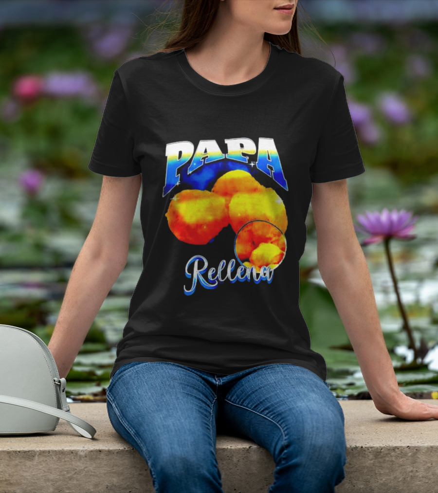 Papa Rellena Bold Text Potato Dish T-Shirt