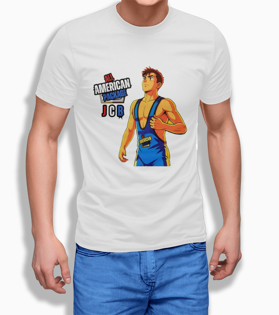 All American Package JCB Anime Wrestler T-Shirt