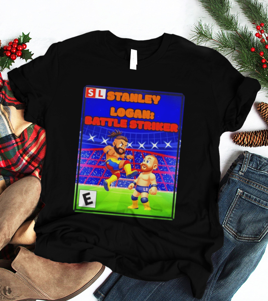 Stanley Logan Battle Striker Wrestling Game Cover T-Shirt