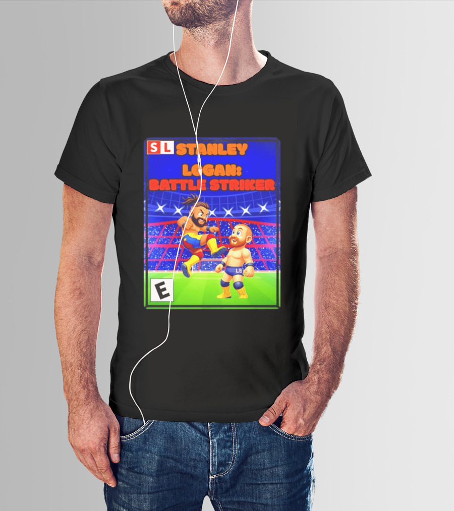 Stanley Logan Battle Striker Wrestling Game Cover T-Shirt