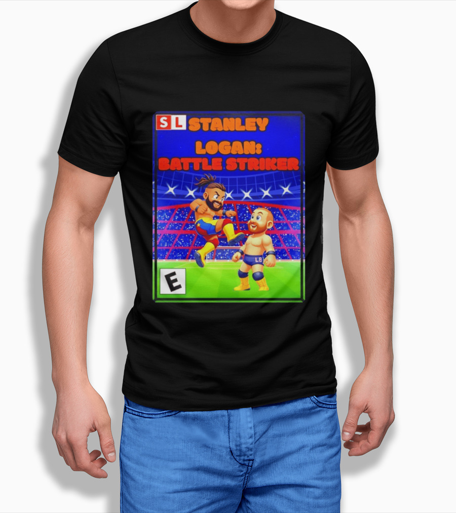 Stanley Logan Battle Striker Wrestling Game Cover T-Shirt