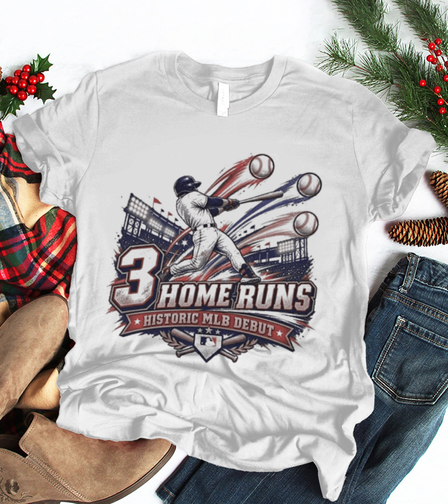 3 Home Runs Historic MLB Debut T-Shirt