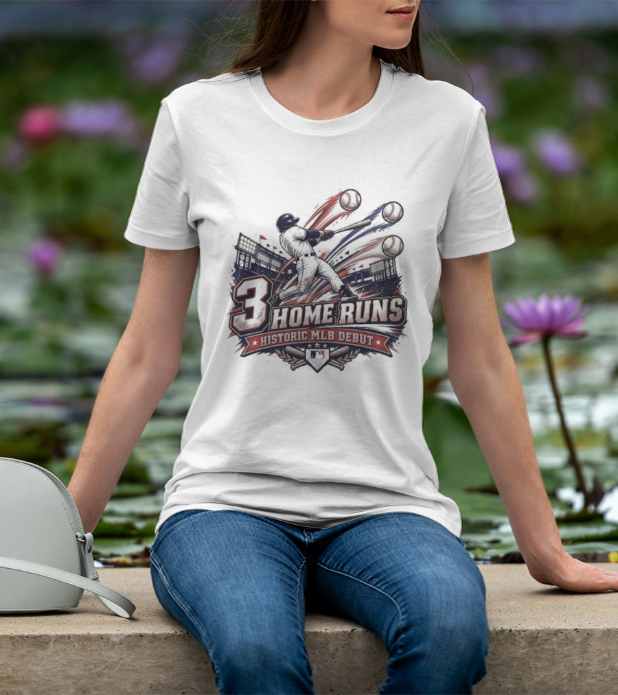 3 Home Runs Historic MLB Debut T-Shirt