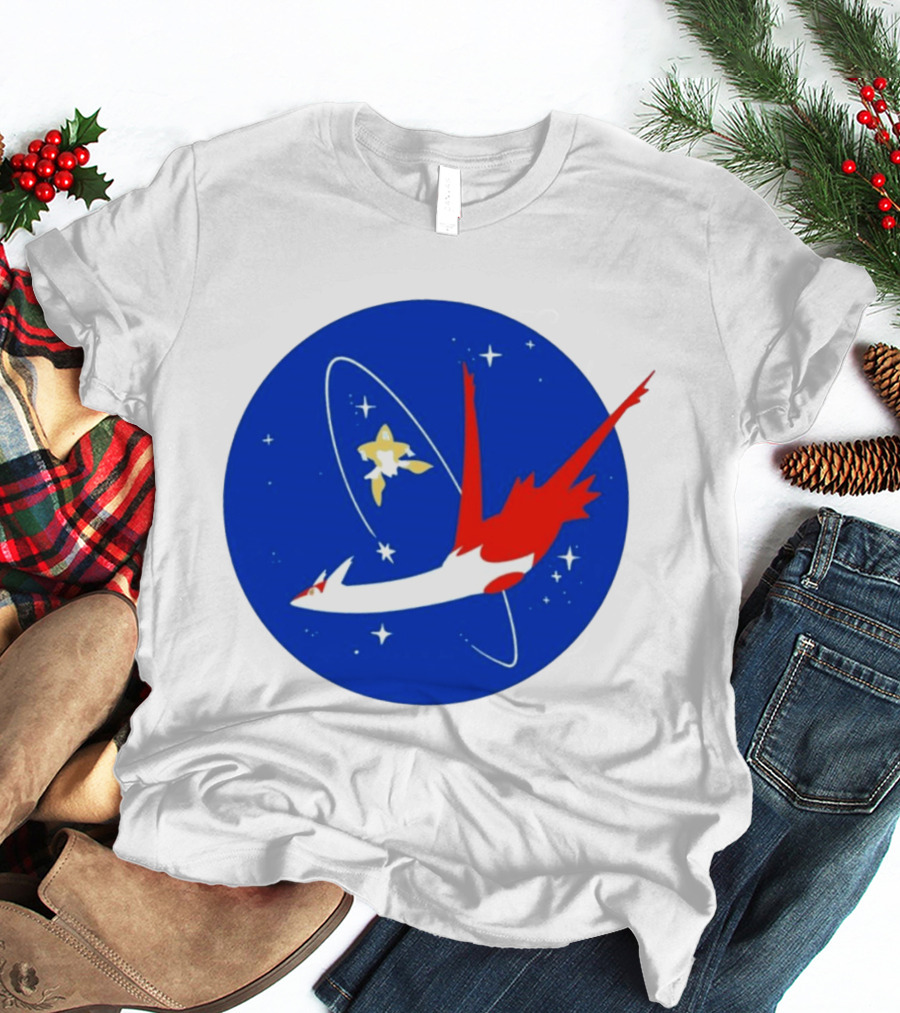 Latias Jirachi Cosmic Voyage In Space T-Shirt