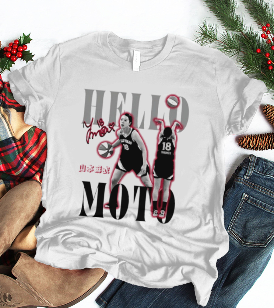 Hello Moto Mai Yamamoto Las Vegas No 18 Basketball T-Shirt