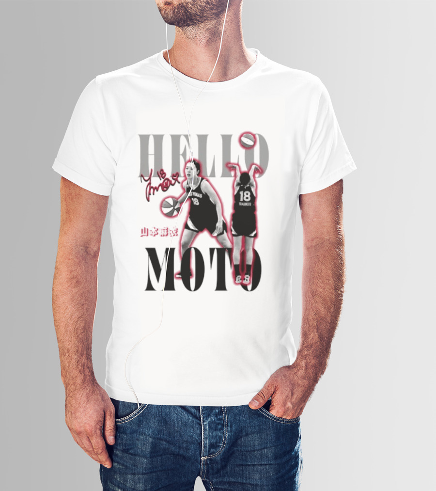 Hello Moto Mai Yamamoto Las Vegas No 18 Basketball T-Shirt