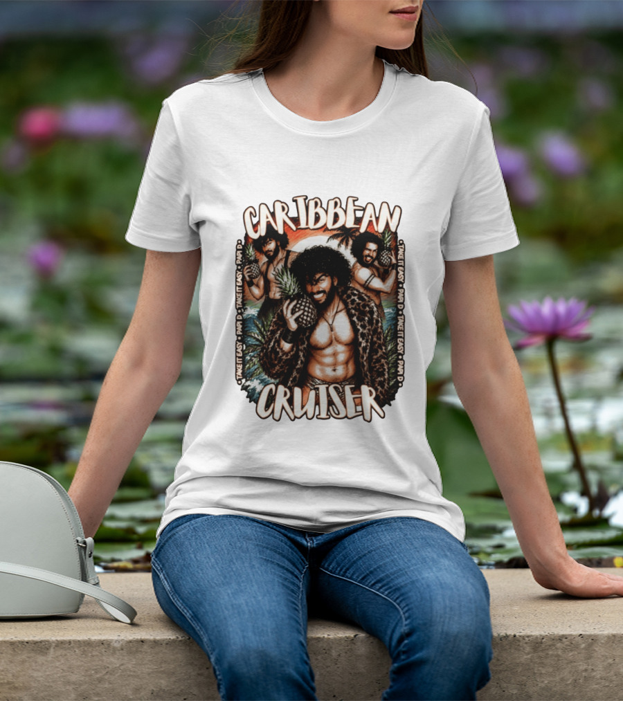 Caribbean Cruiser Papi D Take It Easy Pineapple T-Shirt
