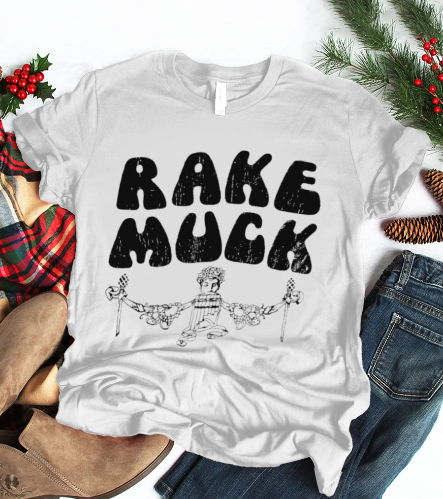 Rake Muck Mythology Pan Satyr Vintage Black And White T-Shirt