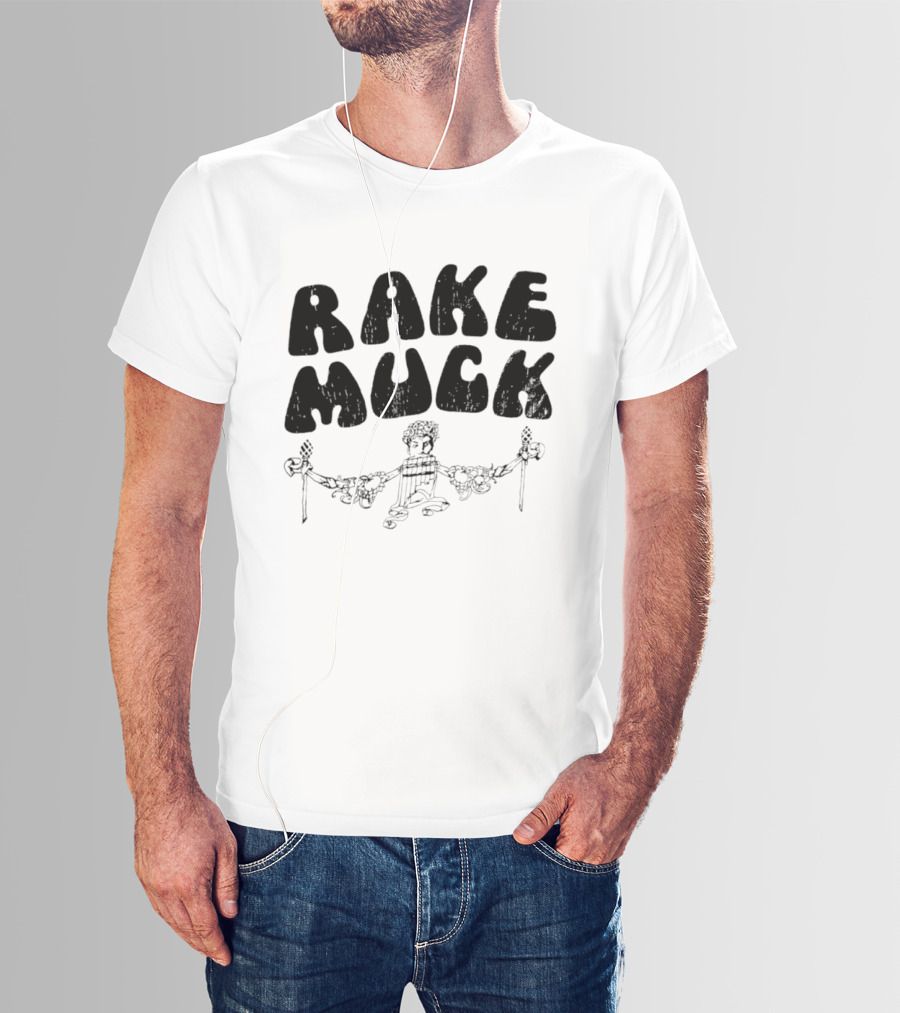 Rake Muck Mythology Pan Satyr Vintage Black And White T-Shirt