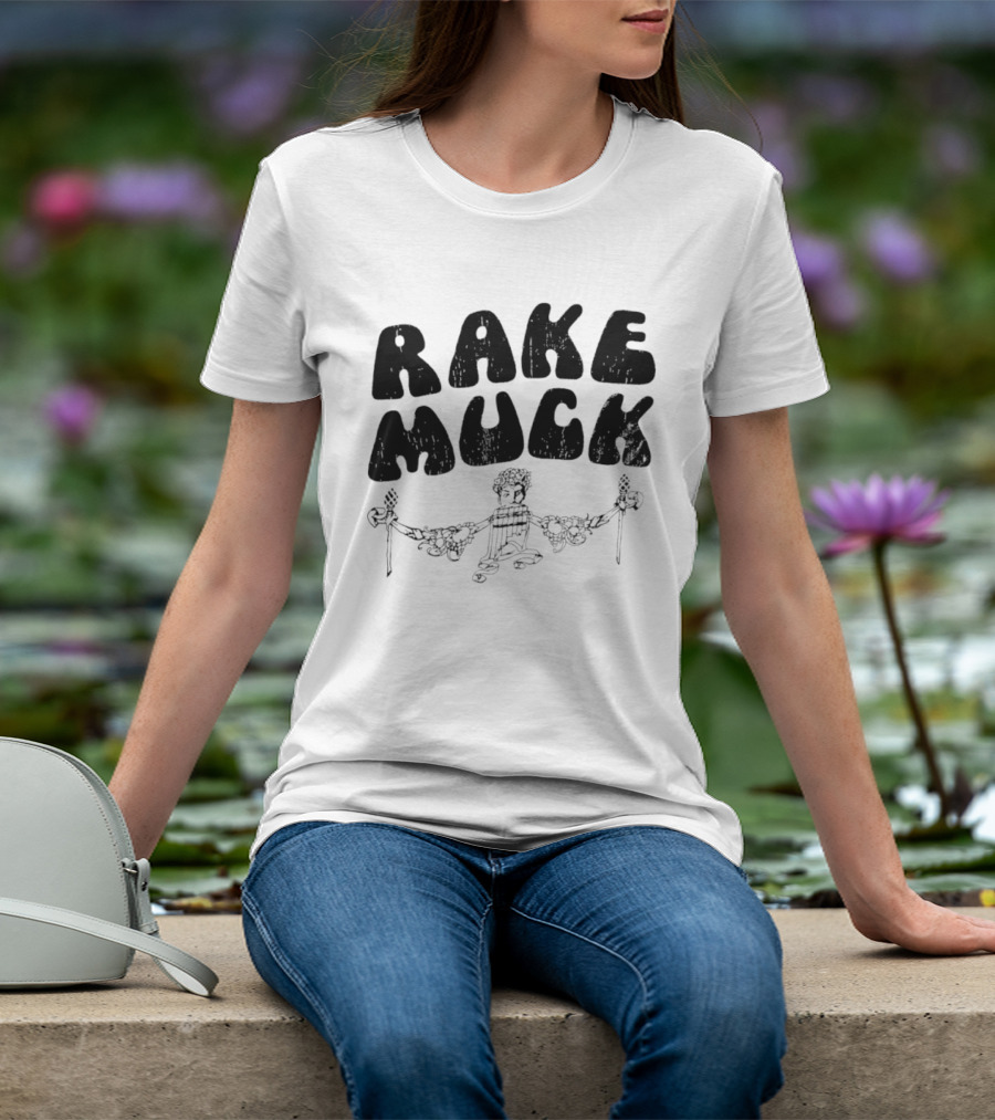 Rake Muck Mythology Pan Satyr Vintage Black And White T-Shirt