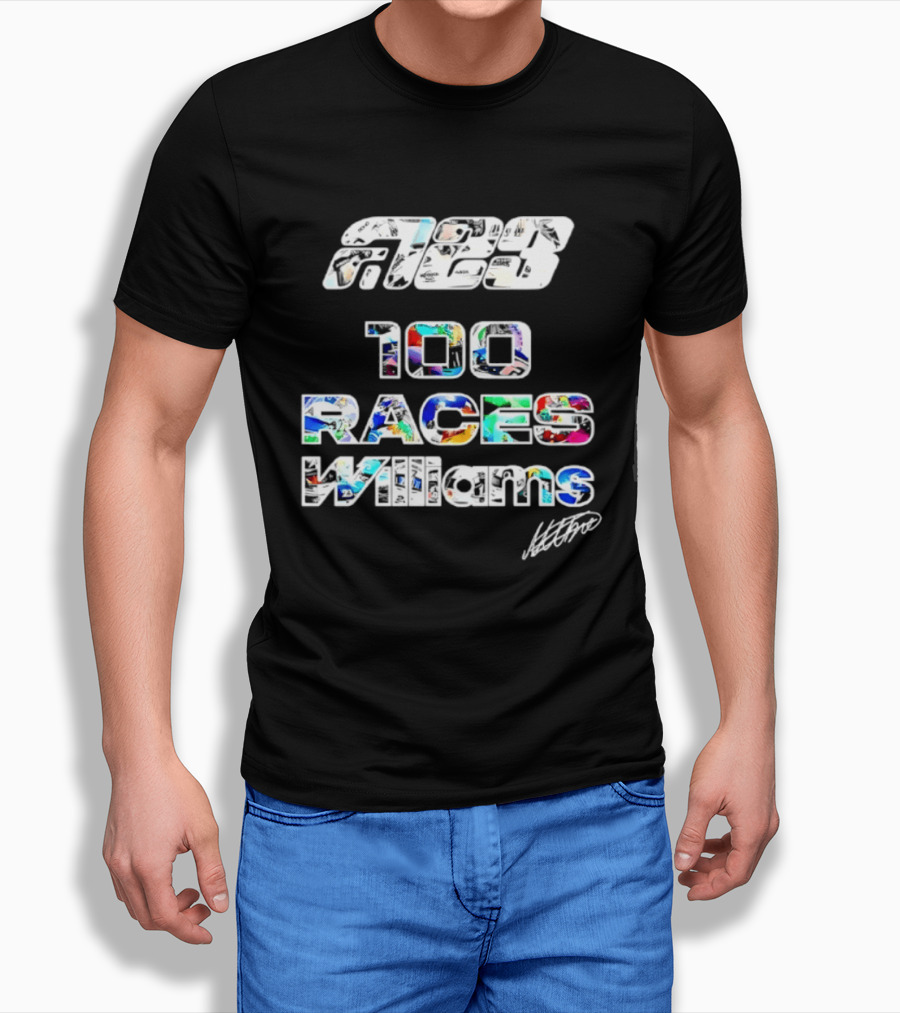 Alex Albon 23 100 Races Williams T-Shirt