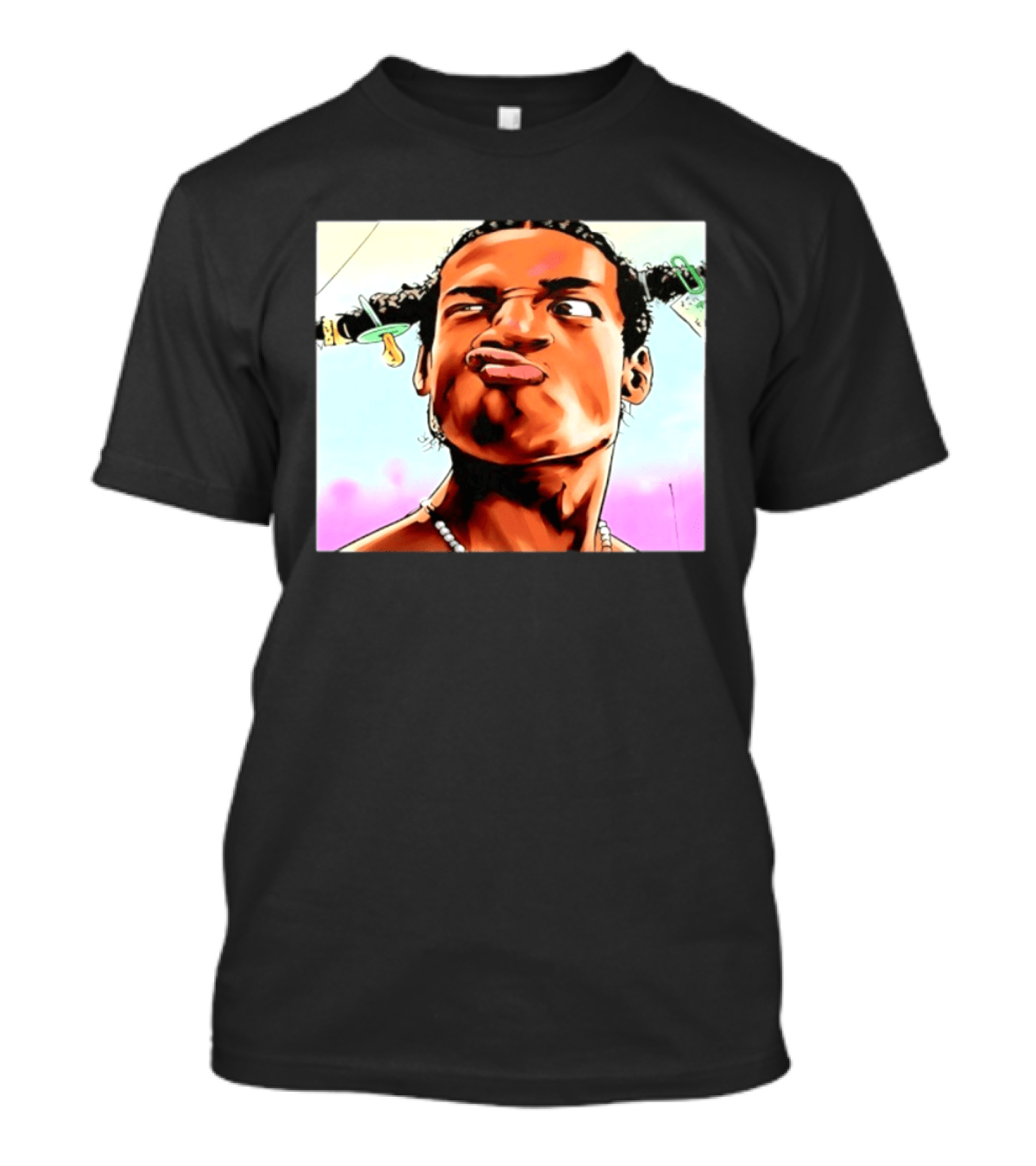 ASAP Rocky Hip Hop Rap Mob Pouty Face Meme T-Shirt