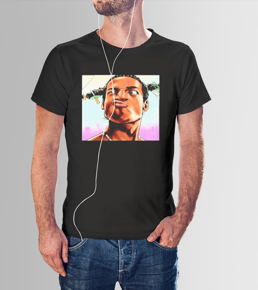 ASAP Rocky Hip Hop Rap Mob Pouty Face Meme T-Shirt
