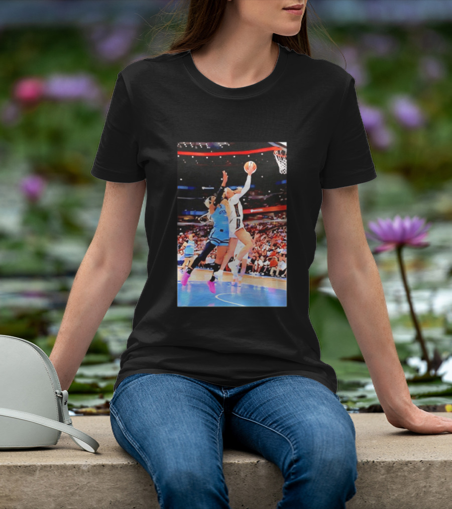 Caitlin Clark Indiana Fever Gameplay Action WNBA Basketball Competition T-Shirt
