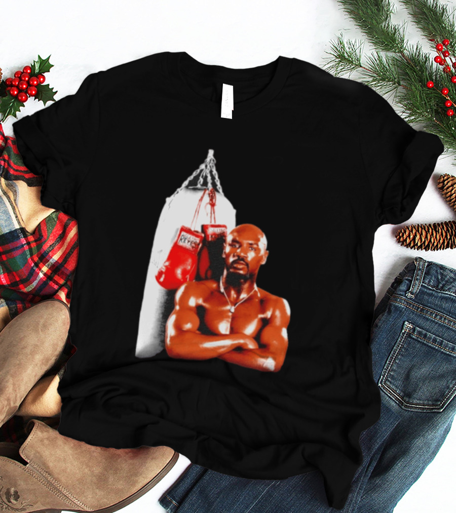 Marvelous Marvin Hagler With Cleto Reyes Boxing Gloves Iconic Champion T-Shirt