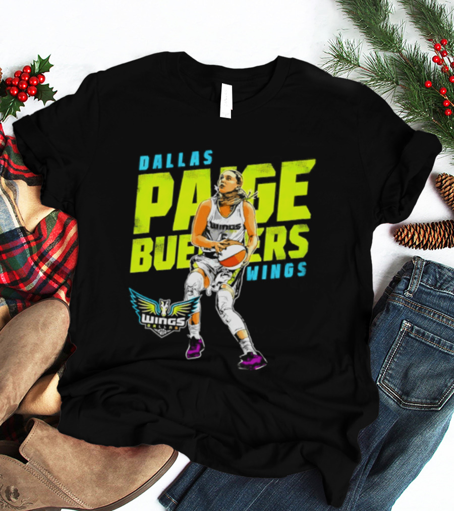 Dallas Wings Paige Bueckers WNBA Basketball Player T-Shirt