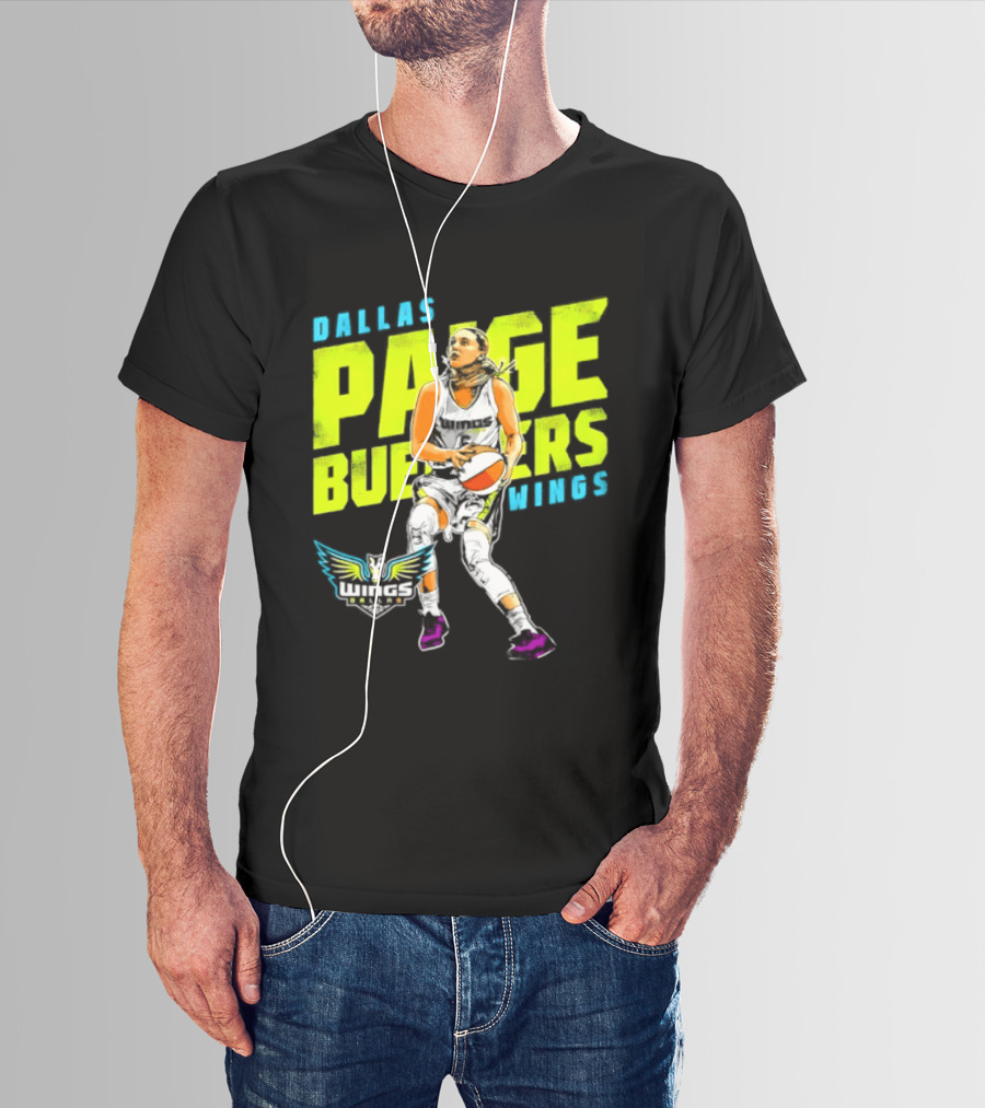 Dallas Wings Paige Bueckers WNBA Basketball Player T-Shirt