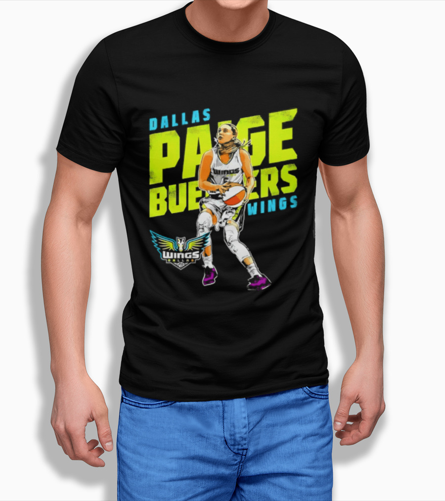 Dallas Wings Paige Bueckers WNBA Basketball Player T-Shirt