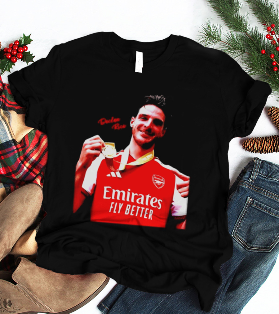 Declan Rice Arsenal Premier League Winner 2026 Emirates Fly Better T-Shirt