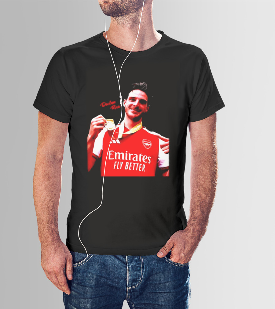 Declan Rice Arsenal Premier League Winner 2026 Emirates Fly Better T-Shirt