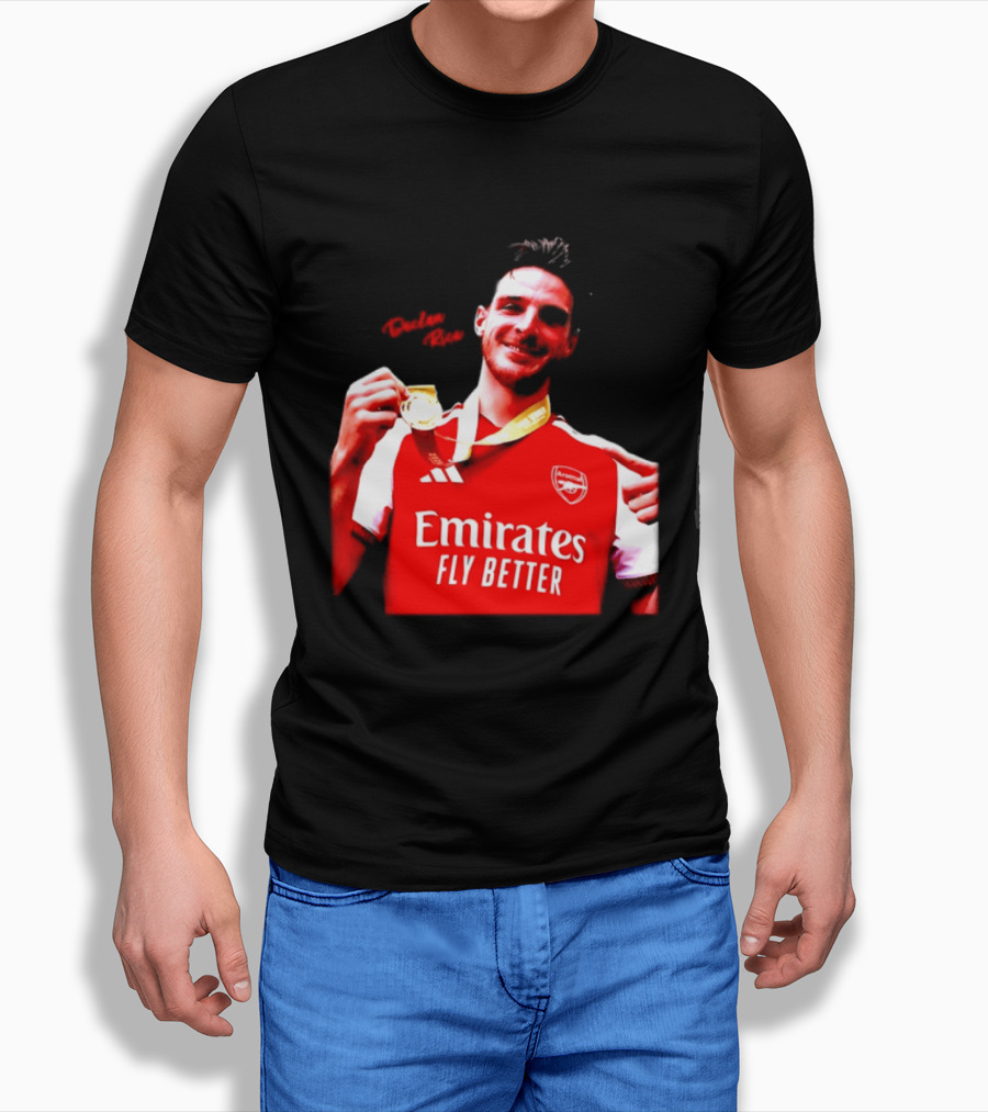 Declan Rice Arsenal Premier League Winner 2026 Emirates Fly Better T-Shirt