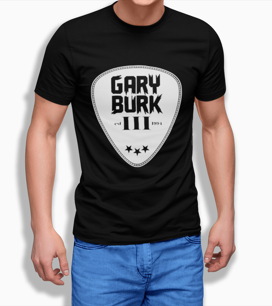 Gary Burk III Est 1994 Guitar Pick Musician Stars T-Shirt