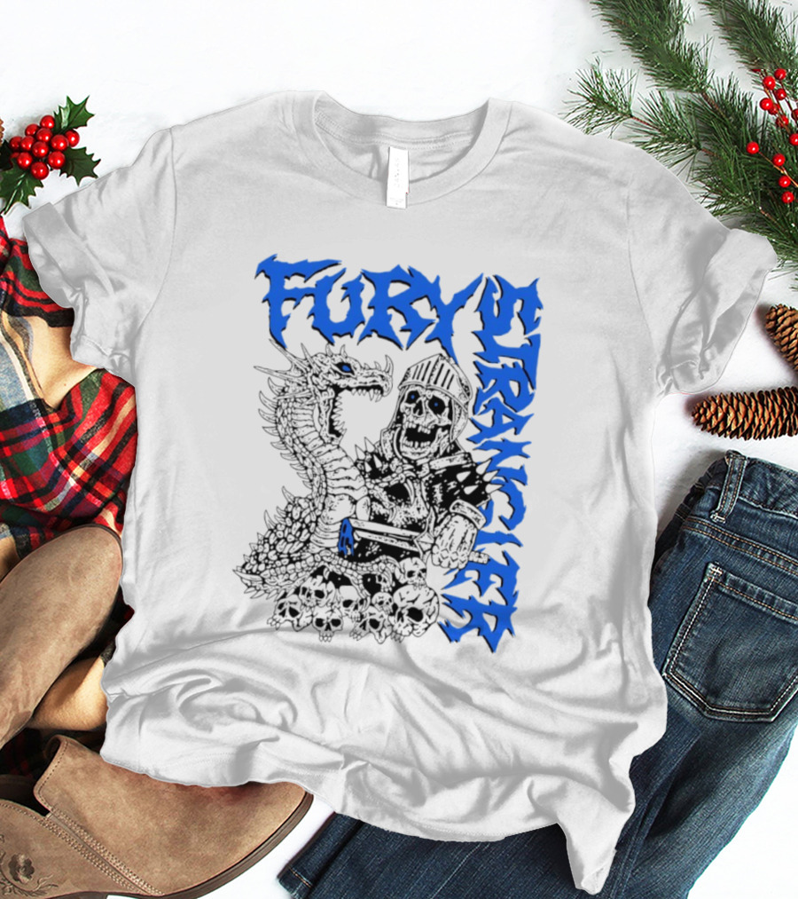 Fury Stranger Skeleton Knight And Dragon T-Shirt