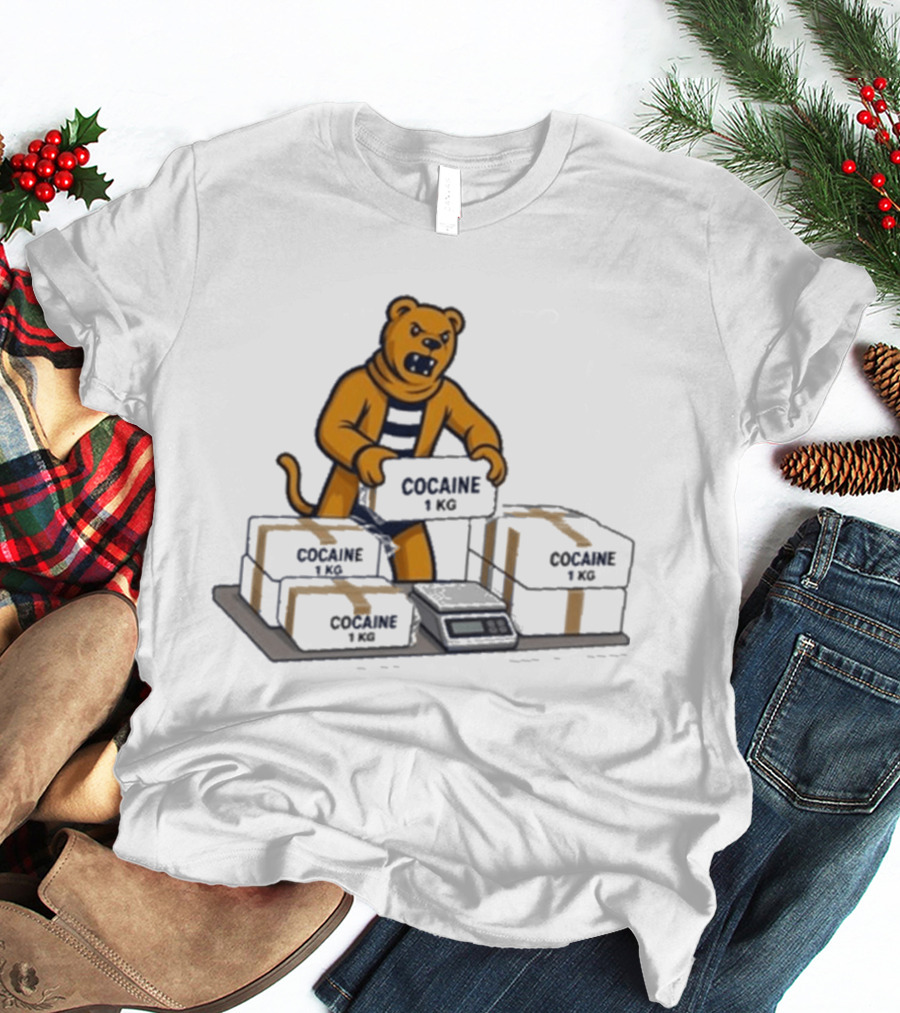 Penn State Cocaine 1kg Bear Weighing Parcels T-Shirt