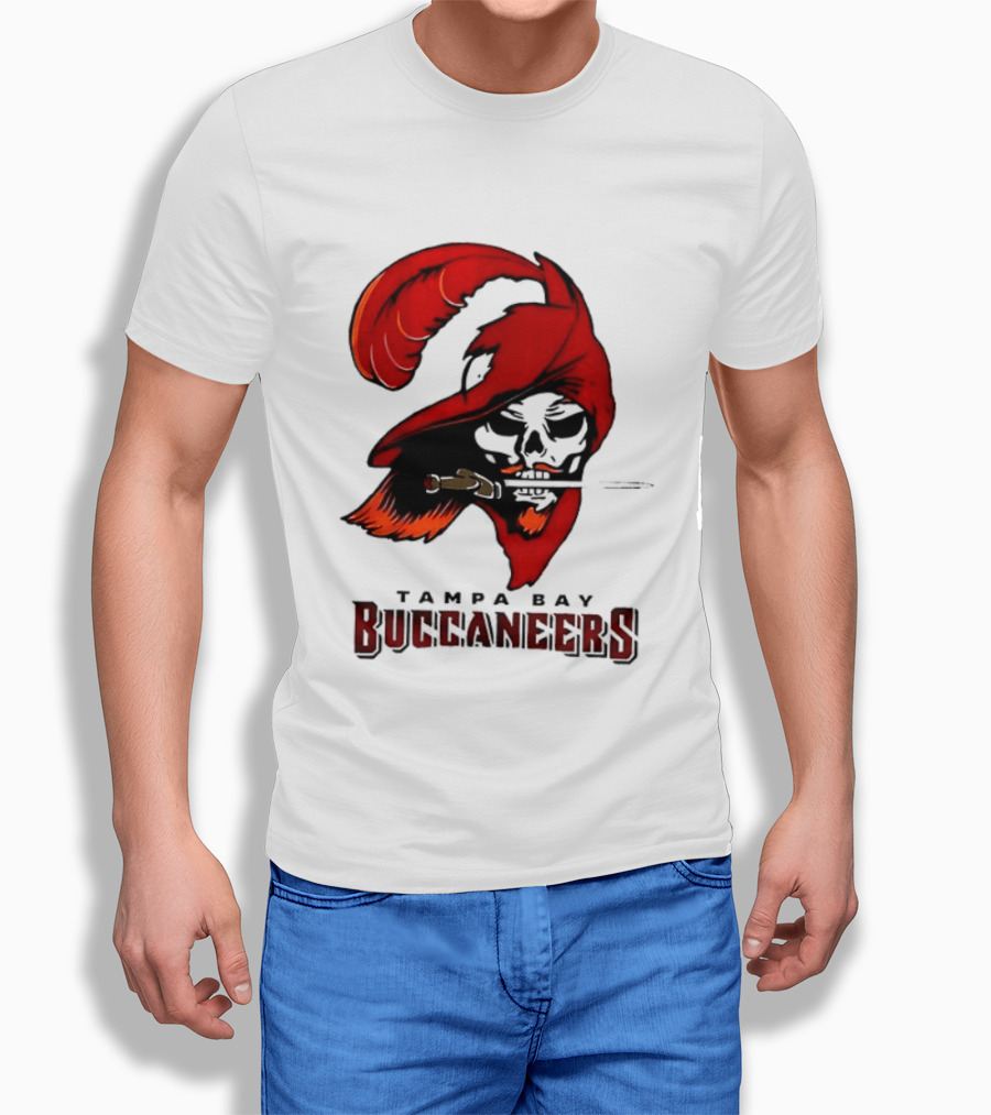 Rueben Bain Jr Tampa Bay Buccaneers 2026 Fire The Cannons Football Skeleton Pirate Flag T-Shirt