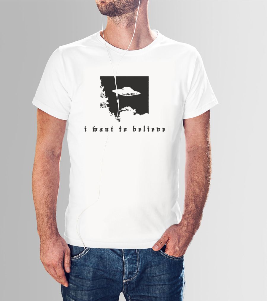 I Want To Believe UFO The X Files Alien T-Shirt